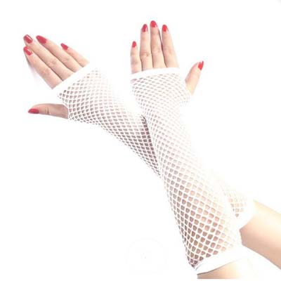 Elastic necc gloves - WHITE (fehér)